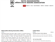 Tablet Screenshot of maharashtraboxing.com